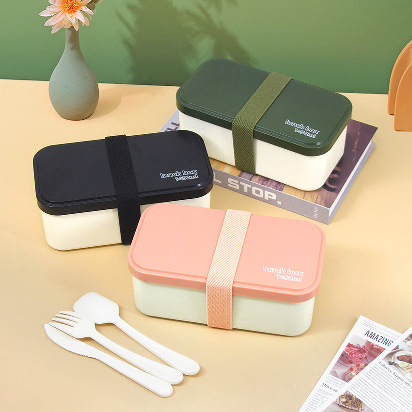 Eco - Friendly Lunch Box - Portable with Compartments(green)